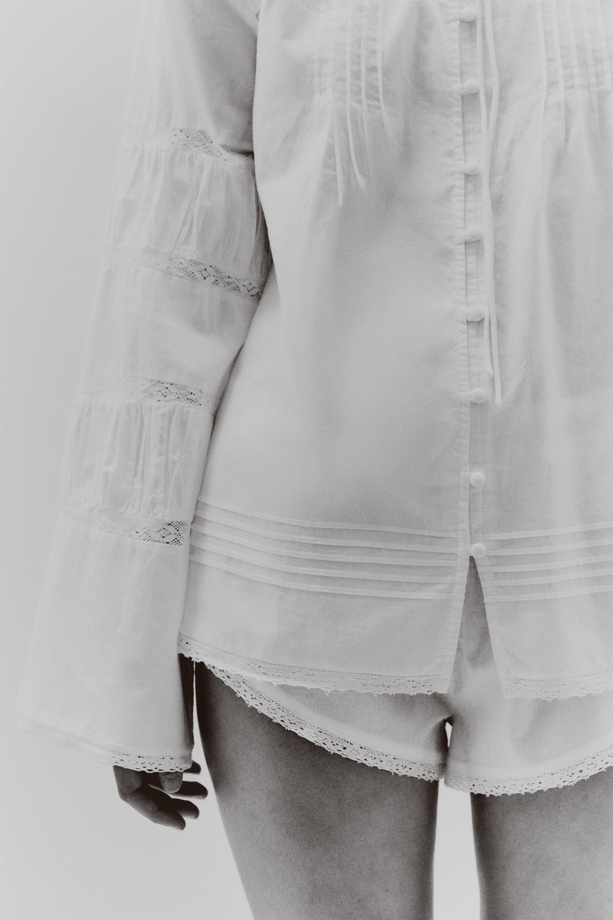 CHEMISE COTON DENTELLE